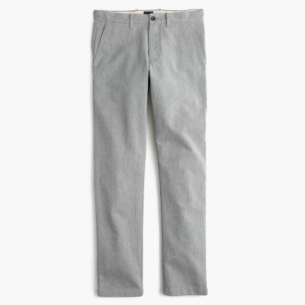J Crew 32 Gray Brushed Cotton Melange Twill 770 Pant Trouser Straight Fit Leg‎ - Picture 8 of 11